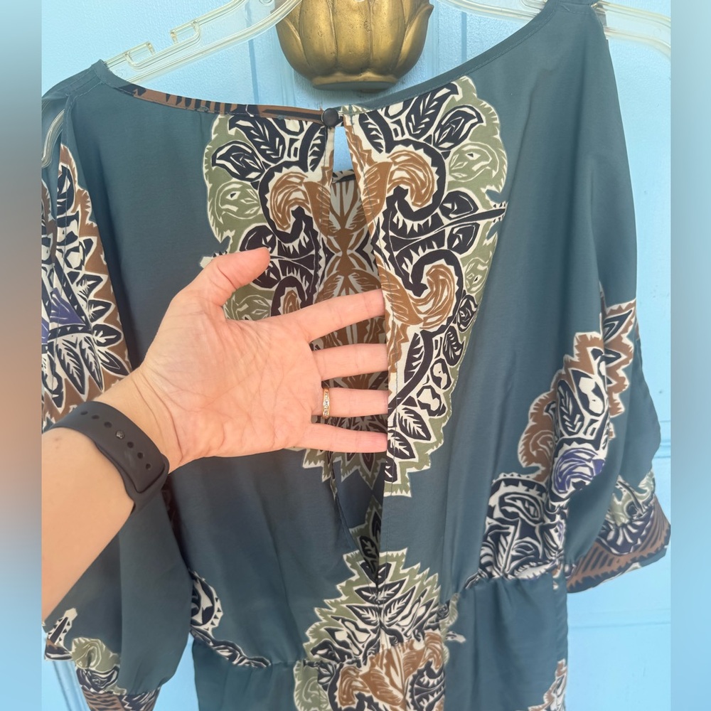 Glam Multicolor Patterned Dress size Medium - Picture 6 of 8